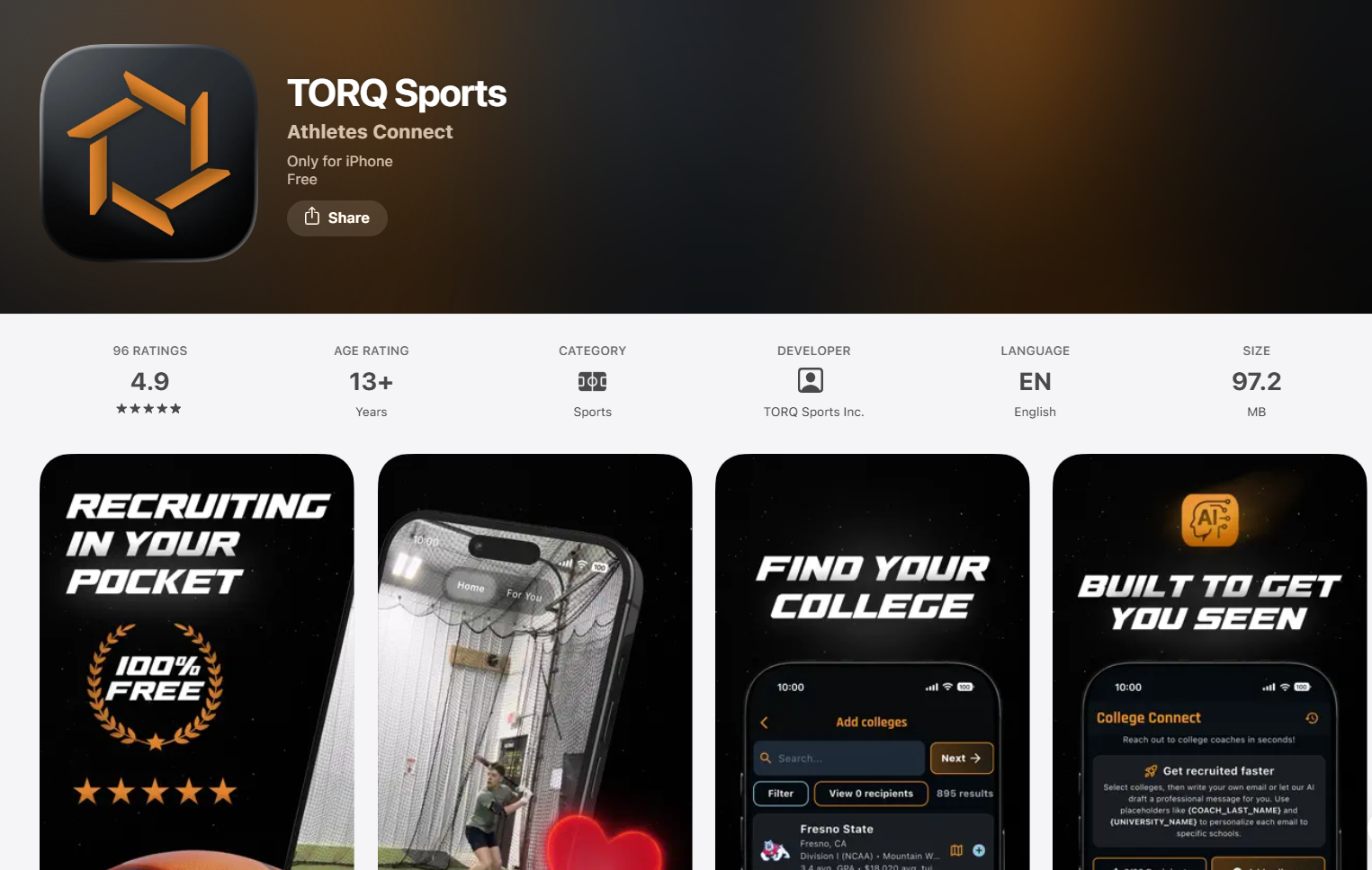 TORQ Sports App Store